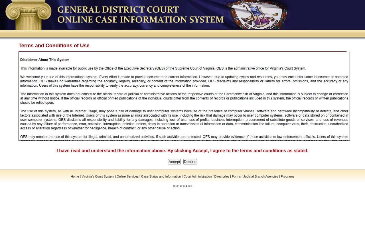 Nelson County release record General District Court search