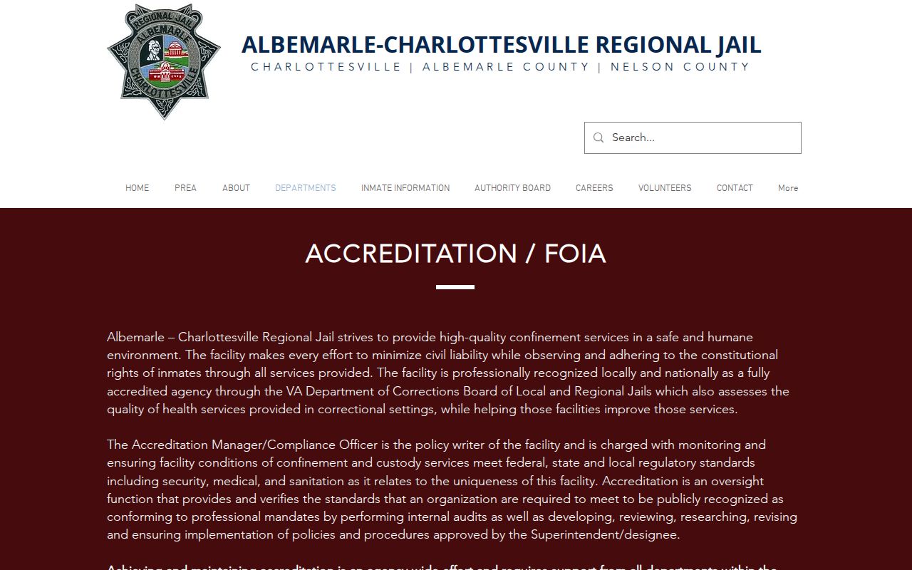 ACRJ records request source for Nelson County released inmate mugshots